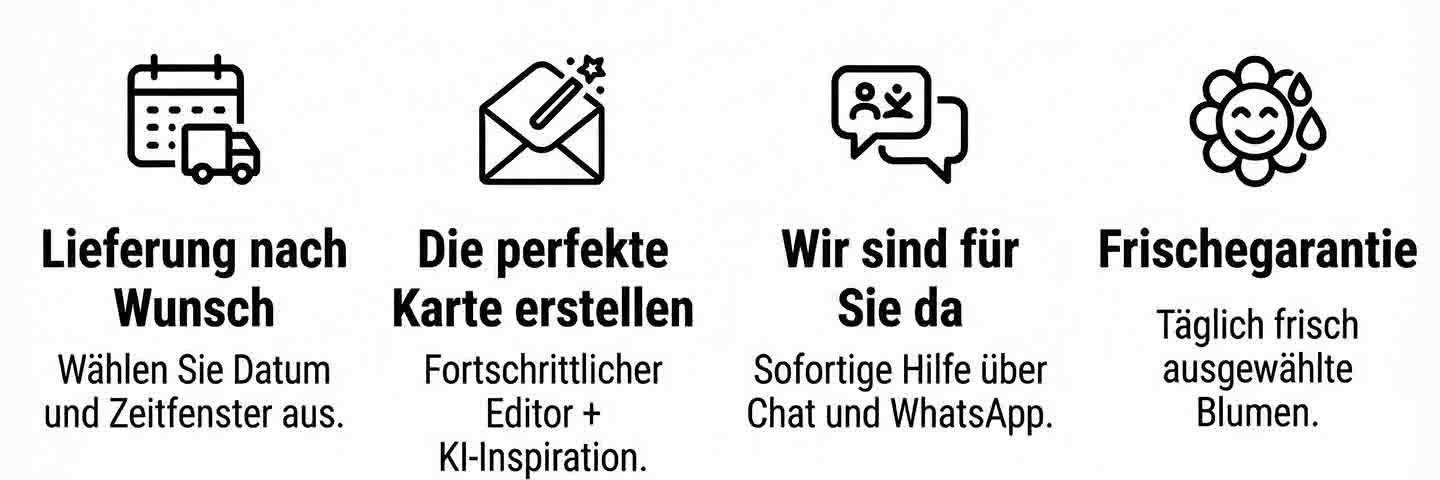Blumenlieferservice in Palma de Mallorca mit flexiblen Lieferzeiten.